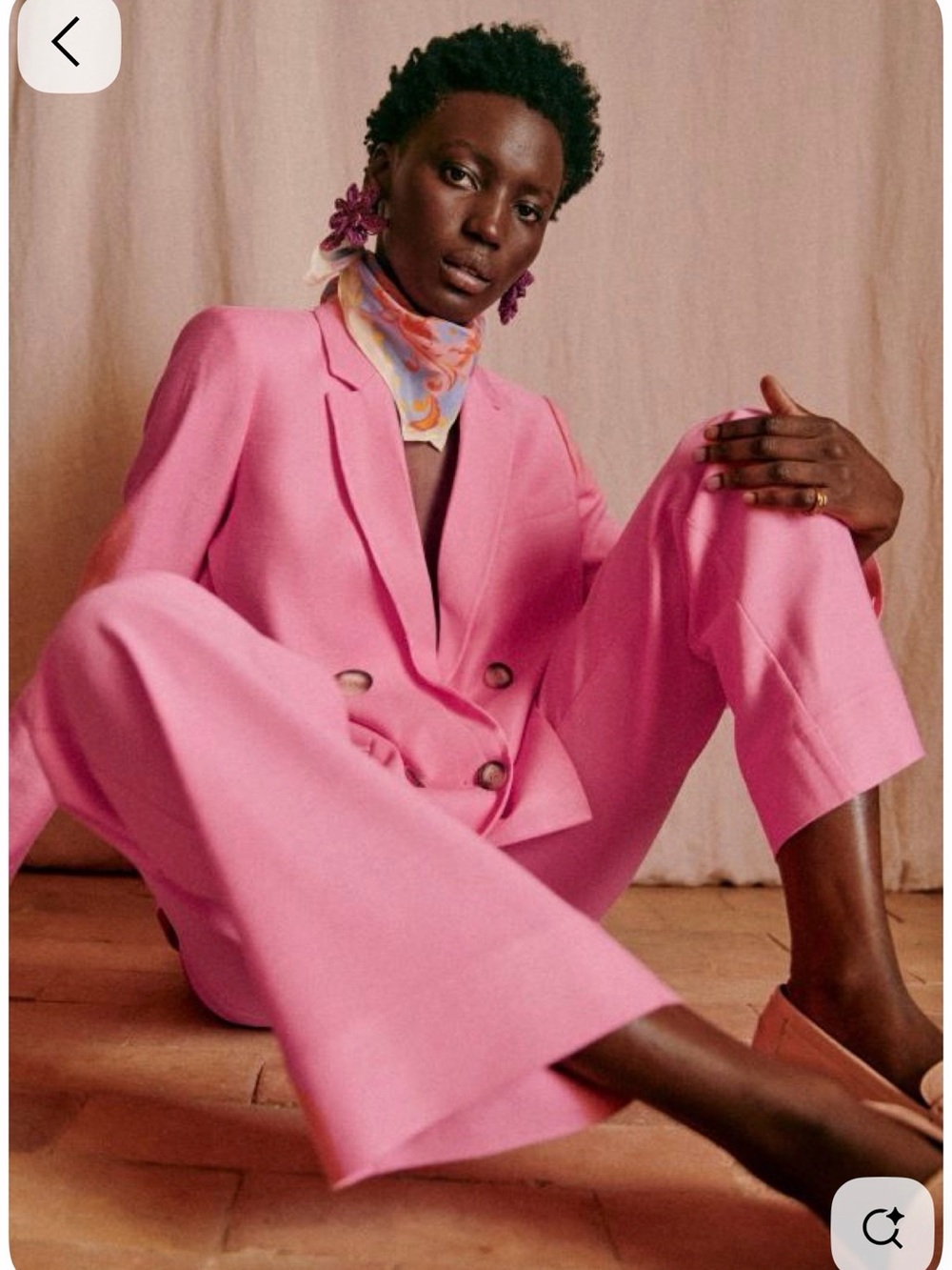 Sezane Christie Pink Women's Blazer